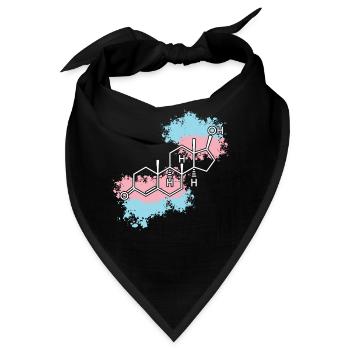 Transgender Trans LGBT Pride - Bandana - Schwarz - Vorne