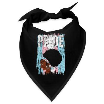 Transgender Trans LGBT Pride - Bandana - Schwarz - Vorne