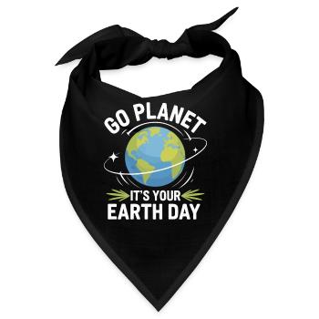 Earth Day - Bandana - Schwarz - Vorne