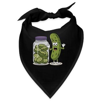 Gurke - Bandana - Schwarz - Vorne