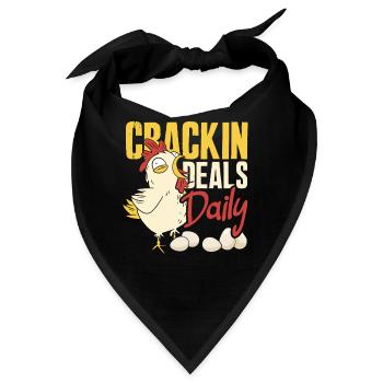 Unterstützen Sie lokale Eierhändler - Bandana - Schwarz - Vorne