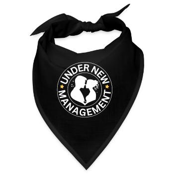 Unter neuer Leitung Hochzeit Design - Bandana - Schwarz - Vorne