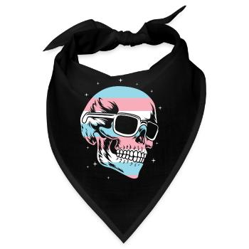 Transgender Trans LGBT Pride - Bandana - Schwarz - Vorne