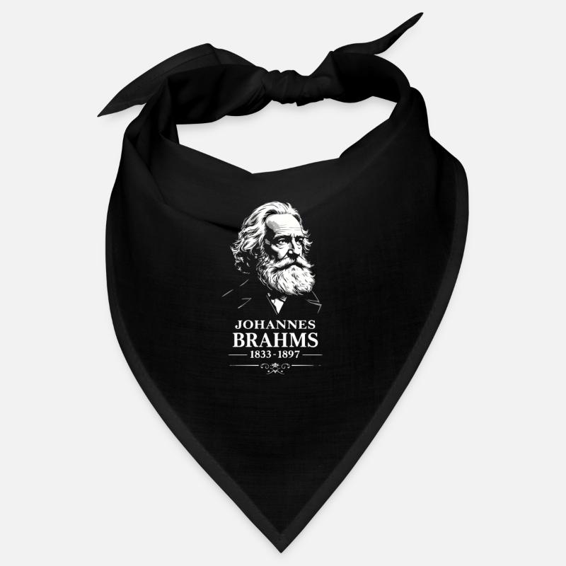 Johannes Brahms, composer, conductor, pianist Bandana