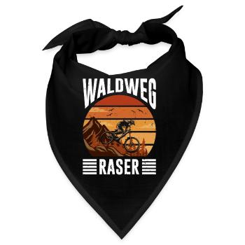 Mountainbiker WALDWEG RASER MTB Lustiges - Bandana - Schwarz - Vorne