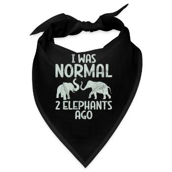 Elephant Lovers Gifts - Bandana - Schwarz - Vorne