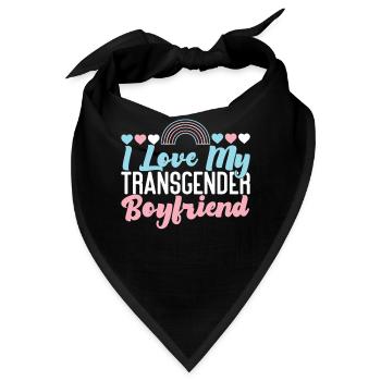 Transgender Trans LGBT Pride - Bandana - Schwarz - Vorne
