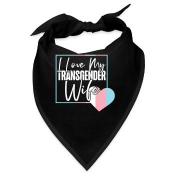 Transgender Trans LGBT Pride - Bandana - Schwarz - Vorne