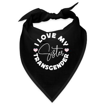 Transgender Trans LGBT Pride - Bandana - Schwarz - Vorne