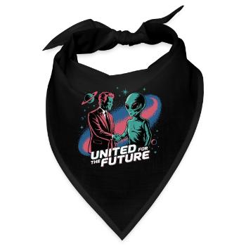 SHAKE HANDS FOR FUTURE - Bandana - Schwarz - Vorne