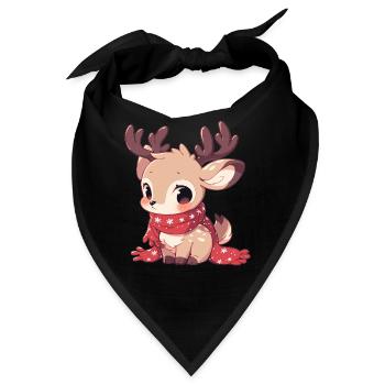 Rentiere Rentier - Bandana - Schwarz - Vorne