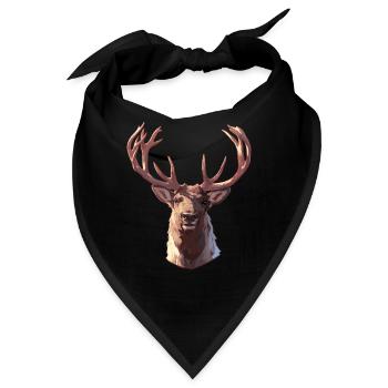 Rentiere Rentier - Bandana - Schwarz - Vorne