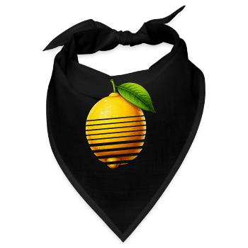 ZITRONE - Bandana - Schwarz - Vorne
