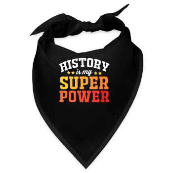 Geschichte Historiker Historisch - Bandana - Schwarz - Vorne