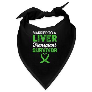 Leber Organspender Leberspende Organ Spender - Bandana - Schwarz - Vorne