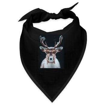 Rentiere Rentier - Bandana - Schwarz - Vorne