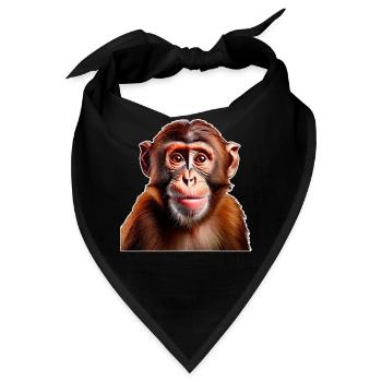 Affe - Bandana - Schwarz - Vorne
