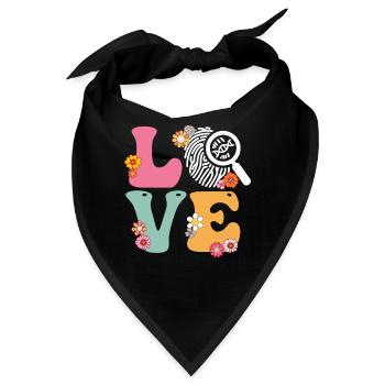 Liebe Forensik-Ermittler Forensiker Forensiker - Bandana - Schwarz - Vorne