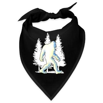 Großer Fuß, großer Fuß - Bandana - Schwarz - Vorne