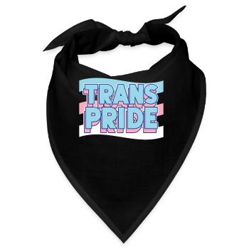 Transgender Trans LGBT Pride - Bandana - Schwarz - Vorne
