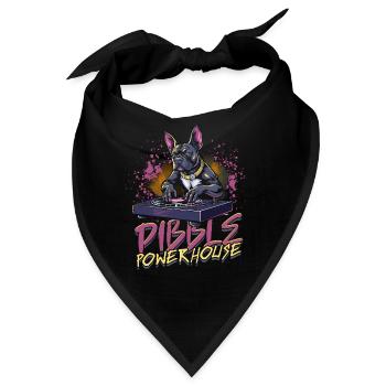 Pitbull Pitbulls Pibble Powerhouse - Bandana - Schwarz - Vorne