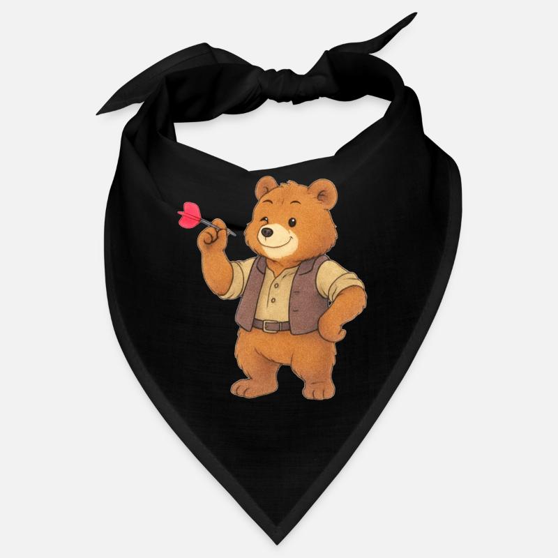 Bear playing darts Bandana