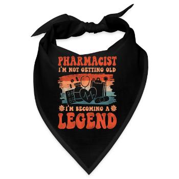 Pharmacy Tech Technician - Bandana - Schwarz - Vorne