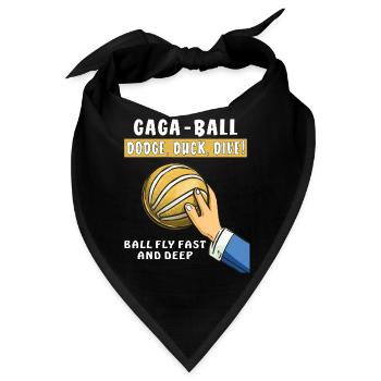 voelkerball gaga ball - Bandana - Schwarz - Vorne