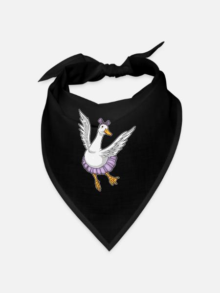 Duck Ballerina Ballet Dance - Bandana - black - Front