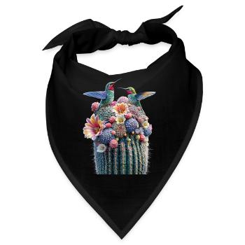 Kaktus - Bandana - Schwarz - Vorne