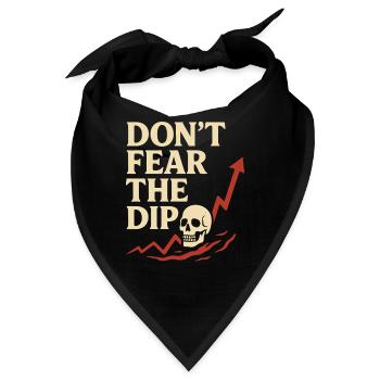 Fürchte Nicht Den Dip Börsenhändler - Bandana - Schwarz - Vorne