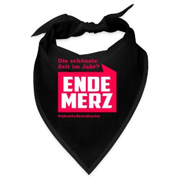 ENDE MERZ - Bandana - Schwarz - Vorne
