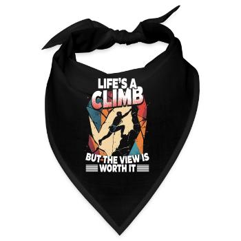 Indoor Klettern Life's A Climb - Bandana - Schwarz - Vorne