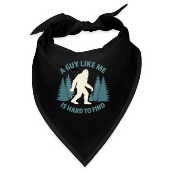 Lustiger Bigfoot Ein Kerl Wie Ich Ist Schwer Zu Einem Wald Zu Finde - Bandana - Schwarz - Vorne