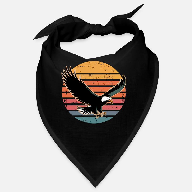 Rétro Vintage Eagle Sunset Nature Lover Eagle Bird Bandana