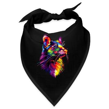 Tasmanischer Teufel Beuteltier Tasmanian Devil - Bandana - Schwarz - Vorne