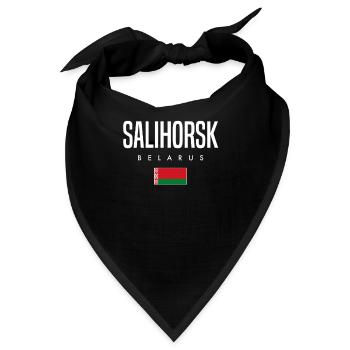 Salihorsk Belarus Weißrussland - Bandana - Schwarz - Vorne
