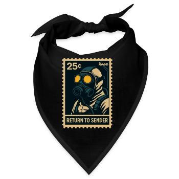 Return to Sender Gasmaske - Bandana - Schwarz - Vorne