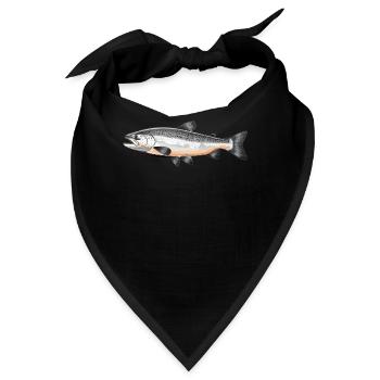 Lachse Lachs - Bandana - Schwarz - Vorne