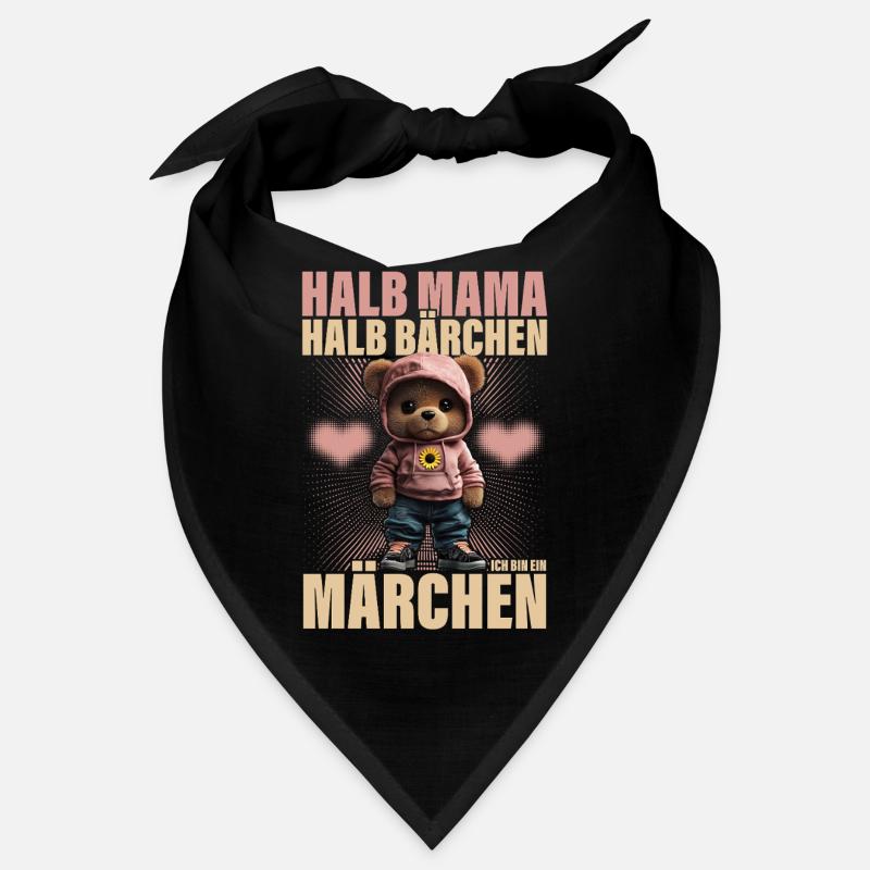 Halb Mama Halb Bärchen Märchen Mutter Geschenk Bandana