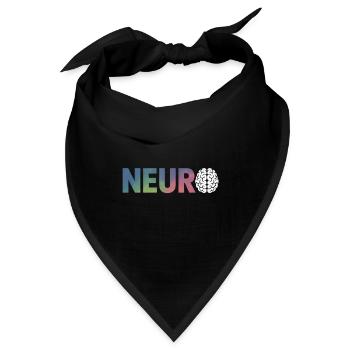 Neuro Brain Design für Wissenschaftsbegeisterte - Bandana - Schwarz - Vorne