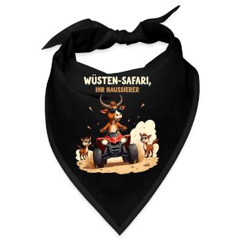 Wüsten - Stier - Bandana - Schwarz - Vorne