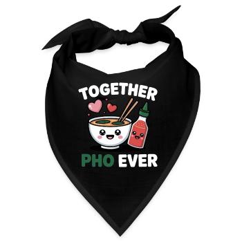 Together Pho Ever Vietnam Reise Nudelsuppe Pho - Bandana - Schwarz - Vorne