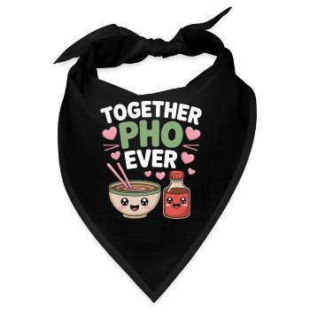 Together Pho Ever Vietnam Reise Nudelsuppe Pho - Bandana - Schwarz - Vorne
