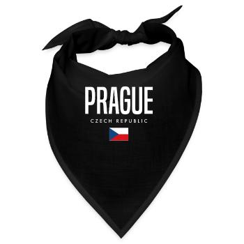 Prag Tschechien - Bandana - Schwarz - Vorne