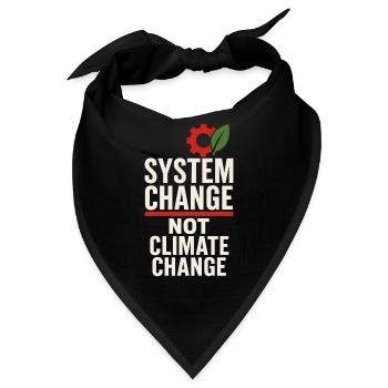 Klimawandel Angst Gen Z Eco Stress Doomscroll - Bandana - Schwarz - Vorne