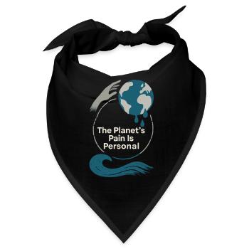 Klimawandel Angst Gen Z Eco Stress Doomscroll - Bandana - Schwarz - Vorne