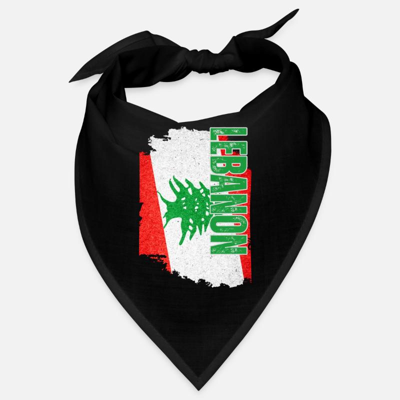 Drapeau vertical du Liban, I Love Lebanon Bandana