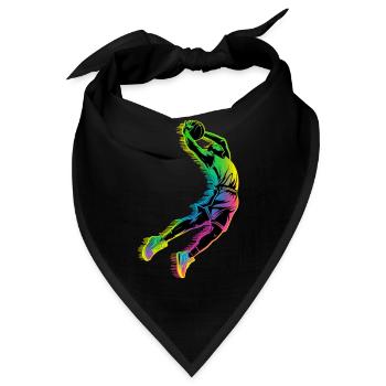 Basketball-dunk - Bandana - Schwarz - Vorne