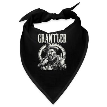 Grantler Grantig Bairischen Dialekten Bayern - Bandana - Schwarz - Vorne